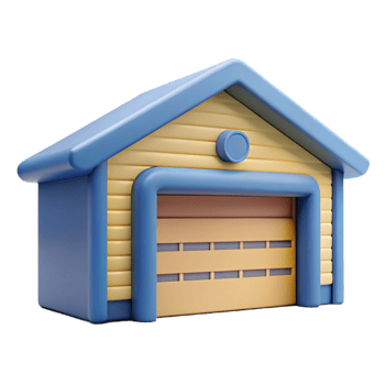 bold wonderful Garage door NO BACKGROUND with Transparent Background. museum quality png