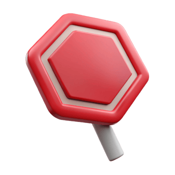 inspired creative Stop sign NO BACKGROUND with Transparent Background. flawless png