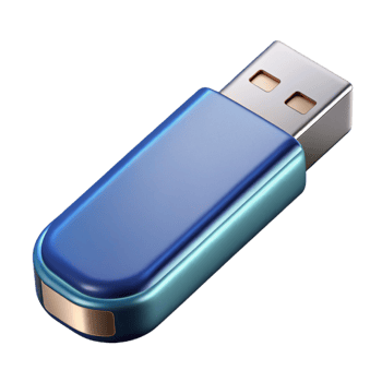 intense alluring USB flash drive with metal casing. NO BACKGROUND with Transparent Background. precision png