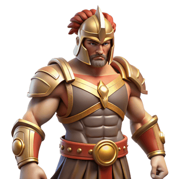 exquisite vintage Ares, god of war, armored and fierce, NO BACKGROUND with Transparent Background. 4K png