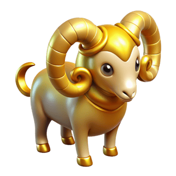 notable art deco Golden Fleece, ram's fleece, magical artifact, NO BACKGROUND with Transparent Background. precision png