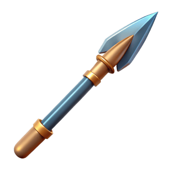 radiant joyful abstract Odin's Spear, Gungnir, powerful weapon, NO BACKGROUND with Transparent Background. luxury png
