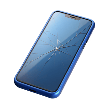 timeless creative Smartphone with cracked screen NO BACKGROUND with Transparent Background. 8K png