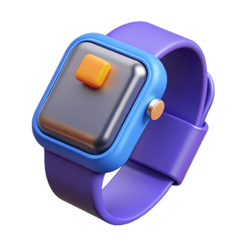mesmerizing quintessential Smartwatch displaying notifications NO BACKGROUND with Transparent Background. png