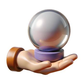 stunning distinctive A realistic rendering of a single human hand holding a crystal ball, NO BACKGROUND with Transparent Background. png