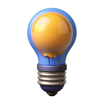 quintessential mid-century Smart lightbulb with adjustable color NO BACKGROUND with Transparent Background. studio quality png