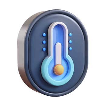 unparalleled vintage Smart thermostat displaying temperature NO BACKGROUND with Transparent Background. artisan png