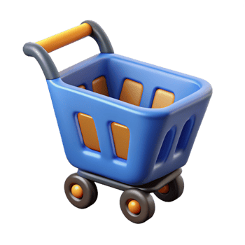 captivating creative E-commerce shopping cart icon NO BACKGROUND with Transparent Background. precision png