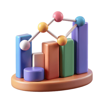 nostalgic spectacular Big data analytics graph NO BACKGROUND with Transparent Background. flawless png