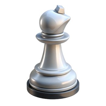 gorgeous quintessential A single chess piece, the white knight. NO BACKGROUND with Transparent Background. png
