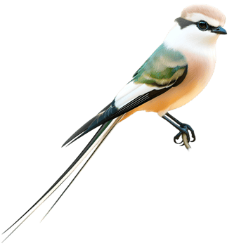 Small perched tropical bird colorful plumage and detailed realisticistic depiction png