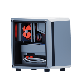 Cpu 3D Icon. Personal Computer 3D Icon png