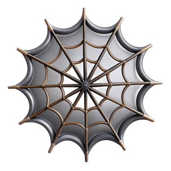 standout elegant Spider web NO BACKGROUND with Transparent Background. high quality png
