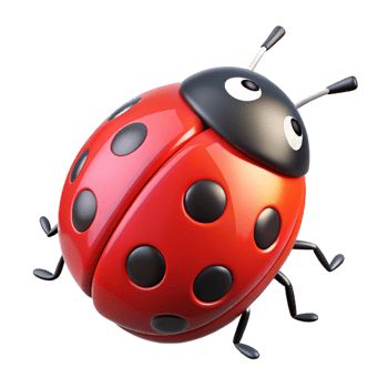 bold majestic One perfect red ladybug NO BACKGROUND with Transparent Background. top-tier png