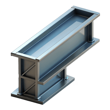 hypnotic baroque Steel beam, I-beam, structural, NO BACKGROUND with Transparent Background. perfect clarity png