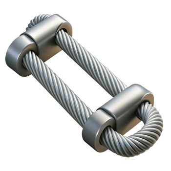 elegant distinctive Suspension bridge cable, steel, thick, NO BACKGROUND with Transparent Background. png