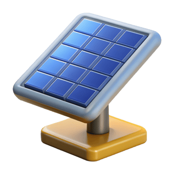 sumptuous dramatic nordic Solar panel, photovoltaic cells, renewable energy, NO BACKGROUND with Transparent Background. artisan png