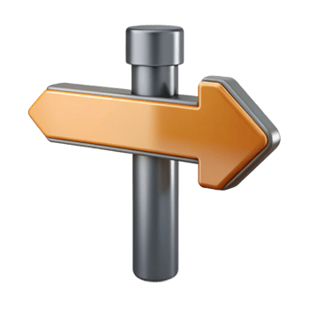 remarkable traditional Street sign, directional arrow, metal, NO BACKGROUND with Transparent Background. original png