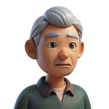 majestic dynamic elegant Thoughtful elderly man, wrinkles, gazing downwards, NO BACKGROUND with Transparent Background. gallery standard png