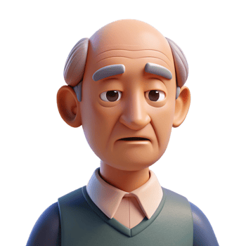 serene urban Thoughtful elderly man, wrinkles, gazing downwards, NO BACKGROUND with Transparent Background. fine detail png