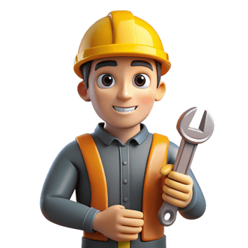 breathtaking intense baroque Construction worker, hard hat, holding wrench, NO BACKGROUND with Transparent Background. expertly shot png