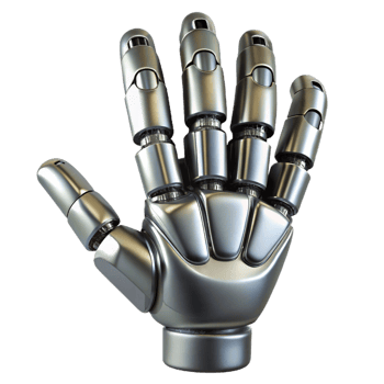 passionate gorgeous Robot hand, metallic, detailed fingers, realistic texture, grasping pose NO BACKGROUND with Transparent Background. flawless png