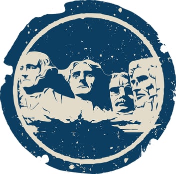 The Mount Rushmore National Monument vector