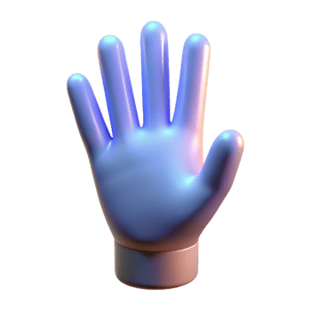 melancholic captivating A single, stylized hand reaching upwards, made of light. NO BACKGROUND with Transparent Background. authentic png