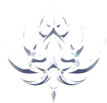 Retro Y2K Chrome Emblem with Iridescent Surface png
