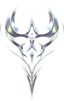 Y2K-Inspired Chrome Element with Holographic Highlights png