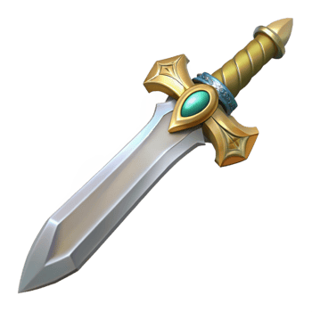 celebrated artistic A single, ancient sword with intricate carvings, NO BACKGROUND with Transparent Background. genuine png
