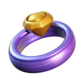 celebrated bohemian A single, enchanted ring, NO BACKGROUND with Transparent Background. professional png