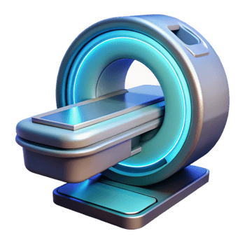 dynamic splendid Futuristic medical scanner, advanced technology, diagnostic tool, sleek design. NO BACKGROUND with Transparent Background. ultra HD png