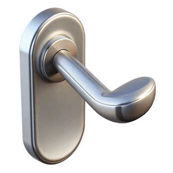 beautiful coveted Modern minimalist door handle NO BACKGROUND with Transparent Background. png
