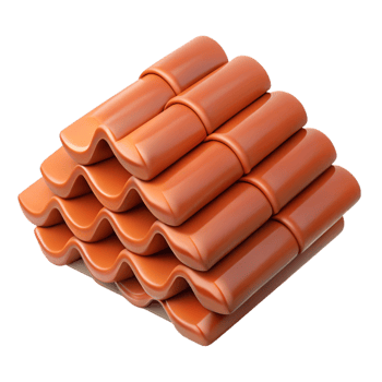impressive quintessential Stack of roof tiles NO BACKGROUND with Transparent Background. png