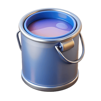captivating coastal Can of paint NO BACKGROUND with Transparent Background. premium png