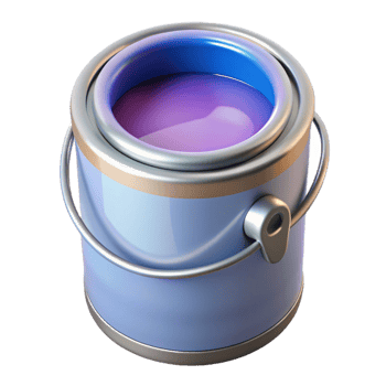 bold enchanting Can of paint NO BACKGROUND with Transparent Background. masterfully captured png