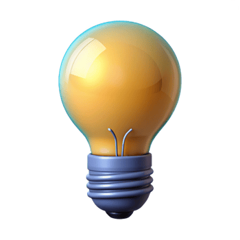 wonderful harmonious renaissance Light bulb NO BACKGROUND with Transparent Background. professional png