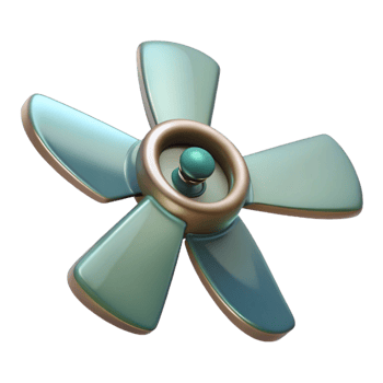 hypnotic traditional Ceiling fan blade NO BACKGROUND with Transparent Background. impeccable png