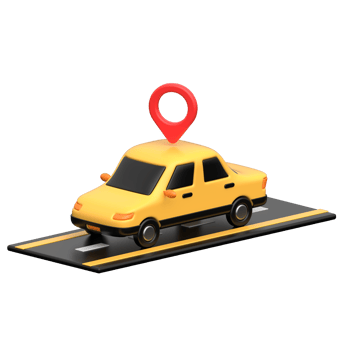 Taxi Location 3D Icon png