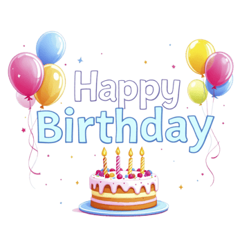 Happy birthday cake clipart png