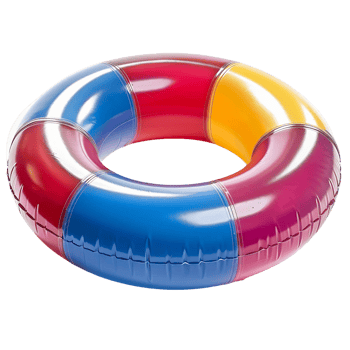 Inflatable Color Ring for Swimming png