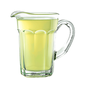 Lemonade in a Crystal Clear Pitcher png