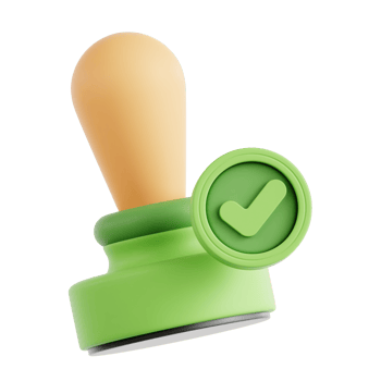Approval Stamp 3D png