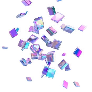 Holographic Cubes Falling Abstract 3D Design Background png
