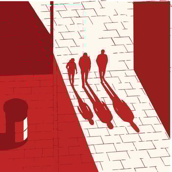 Gangway on New York vector