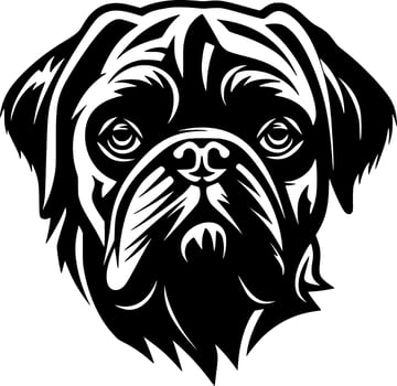 Premium Quality Pug Lover's T-Shirt or Mug - Adorable Pug Design for Dog Enthusiasts, Perfect Gift for Pet Owners and Animal Lovers Minimalist and Simple Silhouette - illustration vector