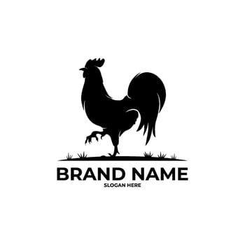 chicken silhouette image icon illustration vector