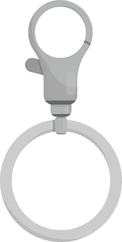 Snap Hook with Metal Ring vector