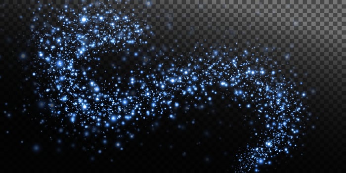 A beautiful Blue Sparkling Swirl design that captivates the viewer vector